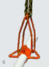 Step 6 – Place clamp below coupler
